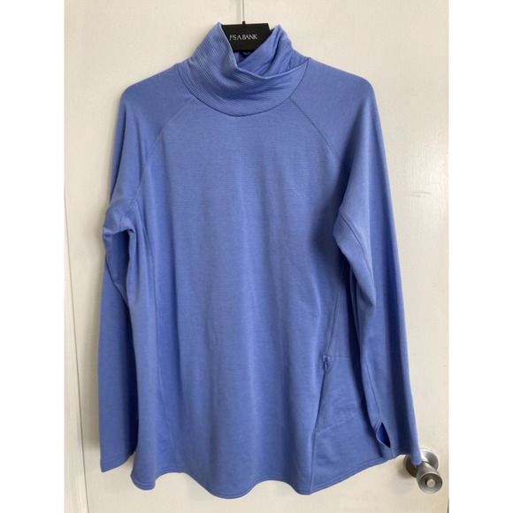 Duluth Trading Co Sweaters - Duluth Trading Women's Sweater Blue Extra Large Oversized Ribbed Wrap Neck #562